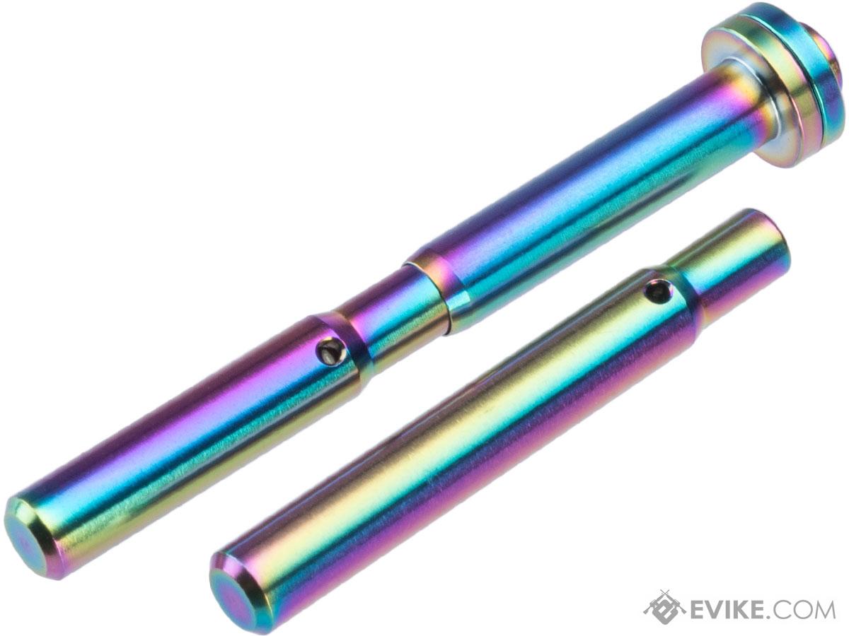 CowCow Technology CNC Stainless Steel Adjustable Spring Guide Rod for TM Hi-Capa Pistols (Color: Rainbow)