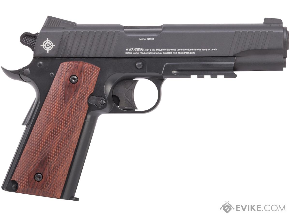 Crosman 1911 CO2 Powered Semi-Auto Non-Blowback .177 Cal BB Air Pistol ...