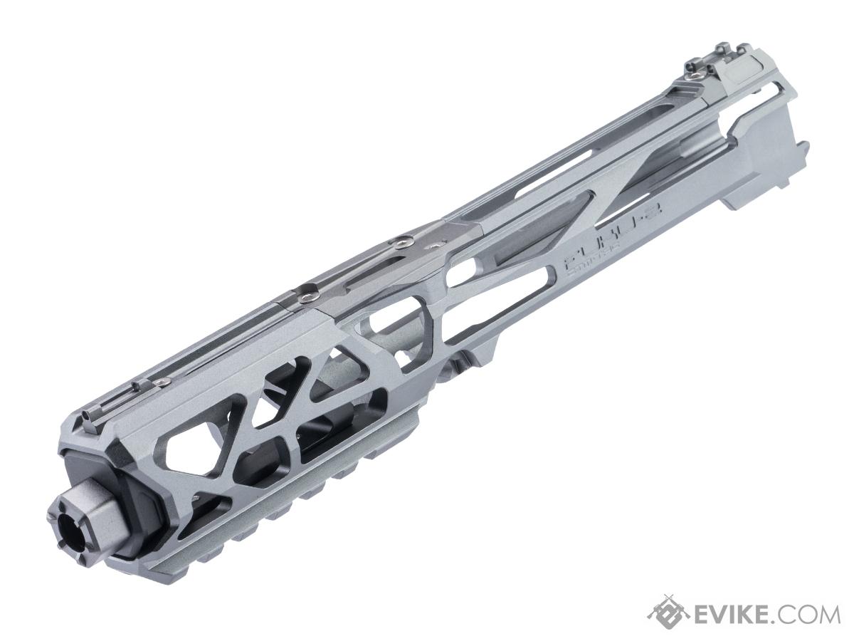 CTM CNC FUKU-2 Skeletonized Upper Receiver for AAP-01 Gas Blowback Airsoft Pistols (Color: Grey / Black)