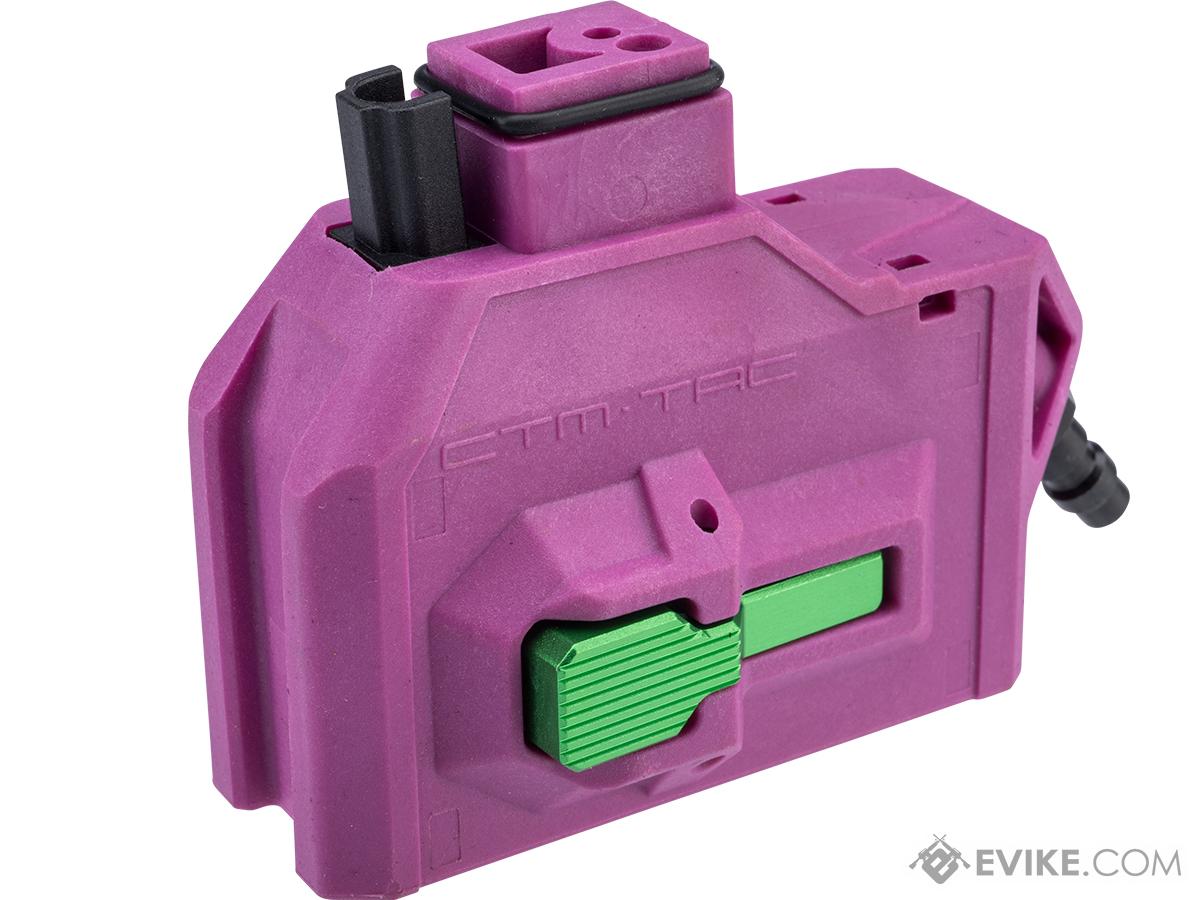 CTM HPA to M4 Magazine Adapter for HI-CAPA Gas Blowback Airsoft Pistols (Color: Violet-Green / Adapter Only)