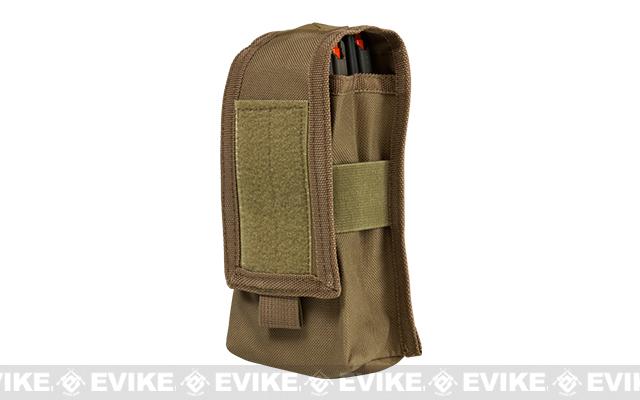 VISM by NcStar Double AR15/AK Series Magazine or Radio Pouch (Color: Tan)