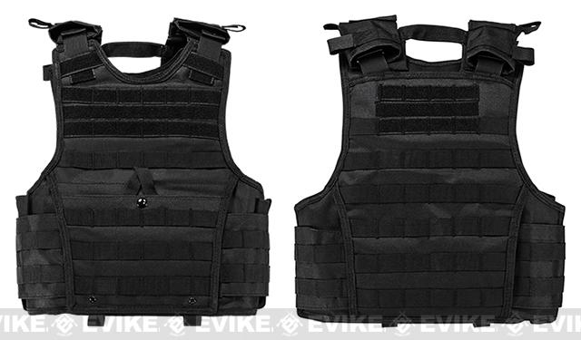 VISM / NcStar Expert Tactical Plate Carrier (Color: Black / Large)