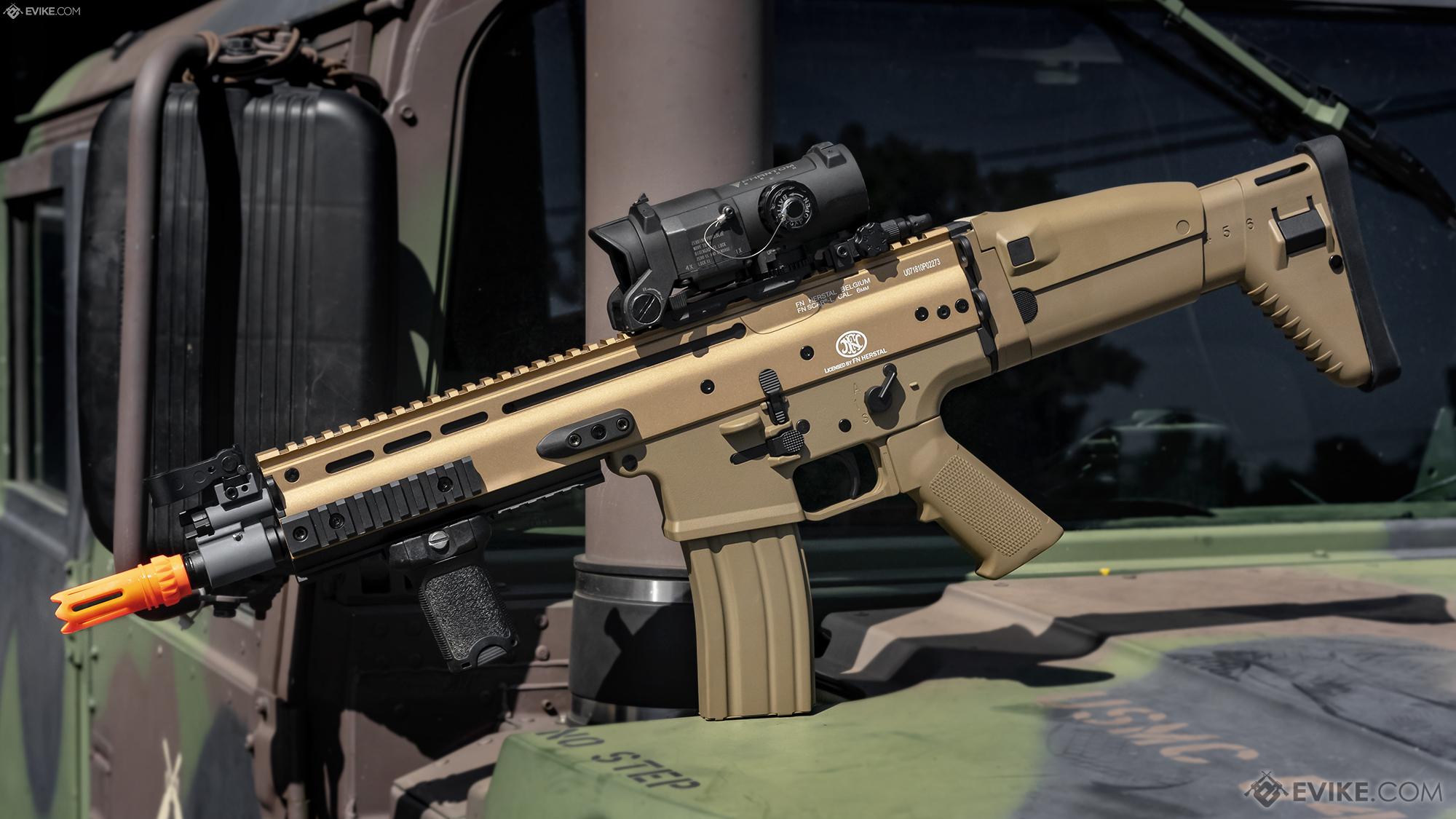 FN SCAR-L MK16 FULL AUTO ELECTRIC AEG AIRSOFT RIFLE GUN w/ RED DOT SCOPE  6mm BB