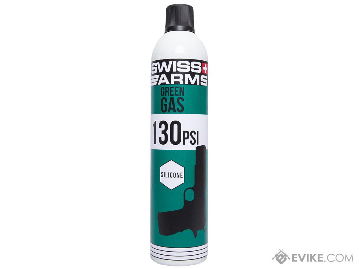 Swiss Arms Green Gas Bottle (Model: Lubricated / 760ml / 130 PSI / Single Bottle)