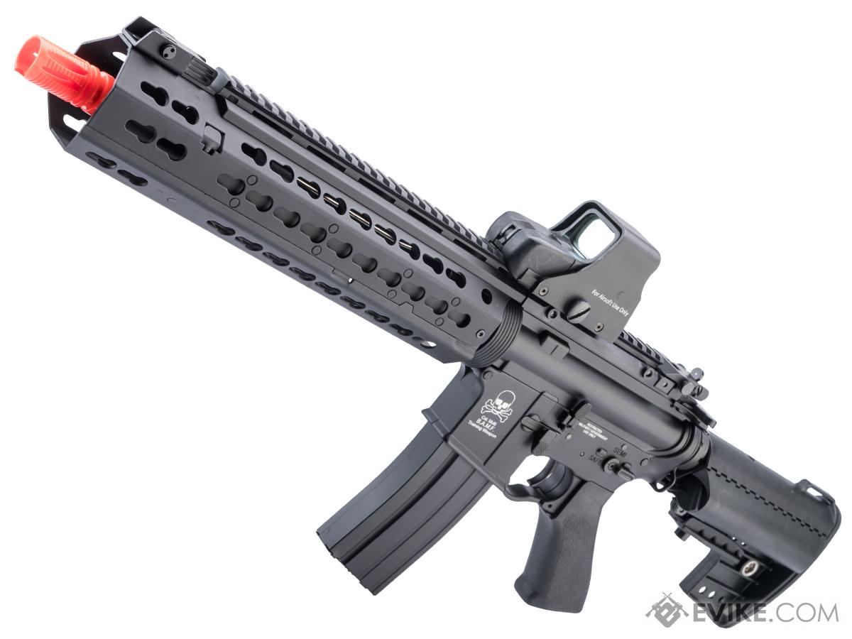 CYMA Sport KeyMod-S Full Metal M4 Airsoft AEG (Color: Black-BAMF / 12 Barrel / 12.5 RIS)