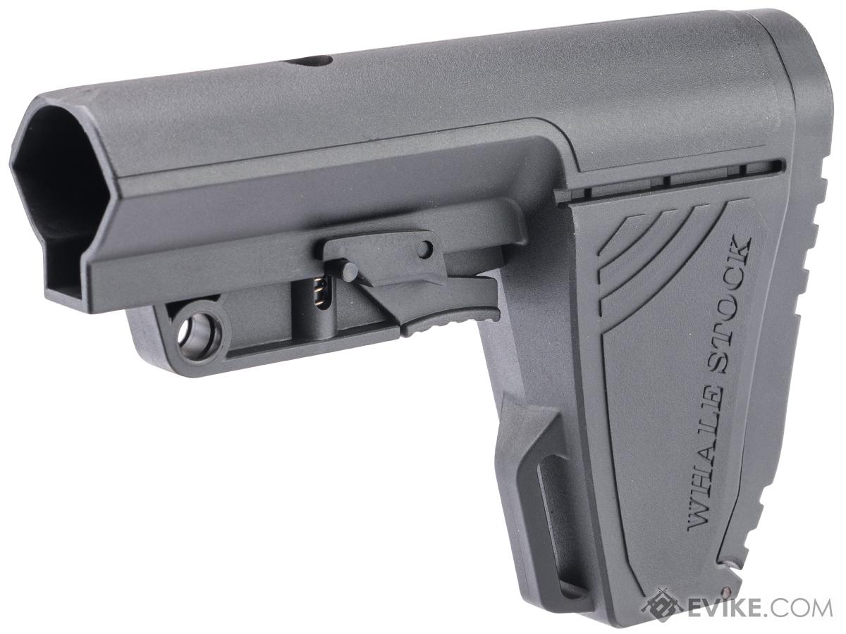 CYMA Whale Adjustable Stock w/ Battery Storage Compartment for M4 Airsoft AEG Rifles (Color: Black)