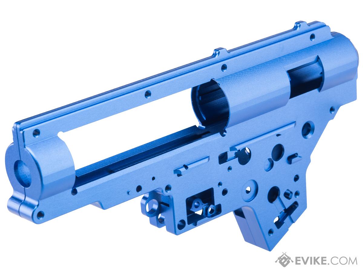 CYMA CNC Machined Reinforced High Performance Gearbox Shell for SR-25 QBS Airsoft Rifles (Color: Blue)