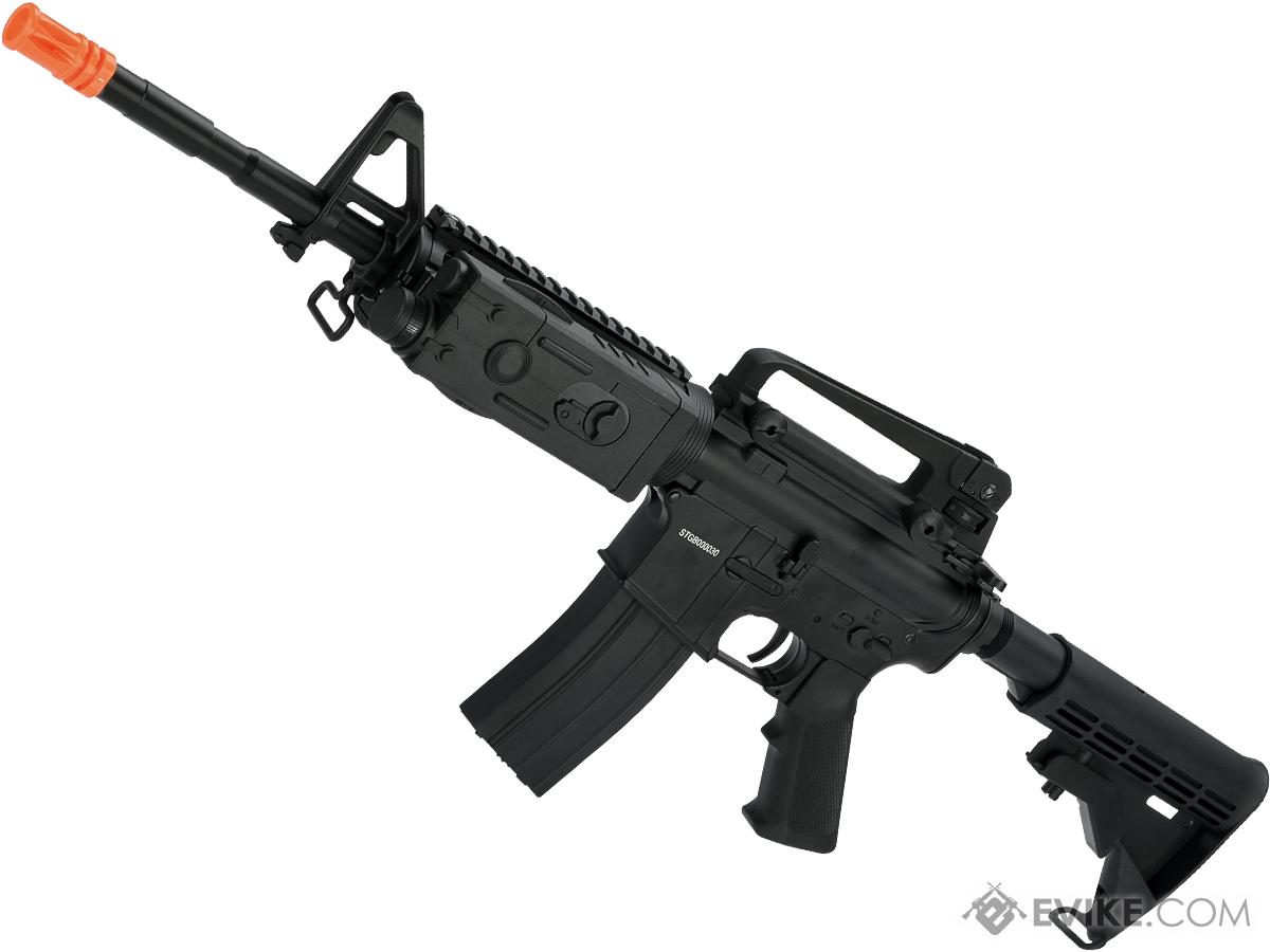 Cyma Full Metal M4 Ris Carbine Airsoft Aeg Rifle W Peq2 Box And Lipo Ready Gearbox Airsoft Guns 7936