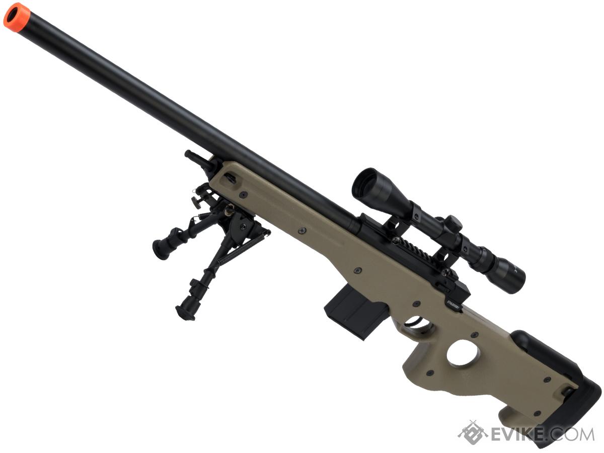 WELL L96 Bolt Action Airsoft Sniper Rifle w/ Folding Stock Tan