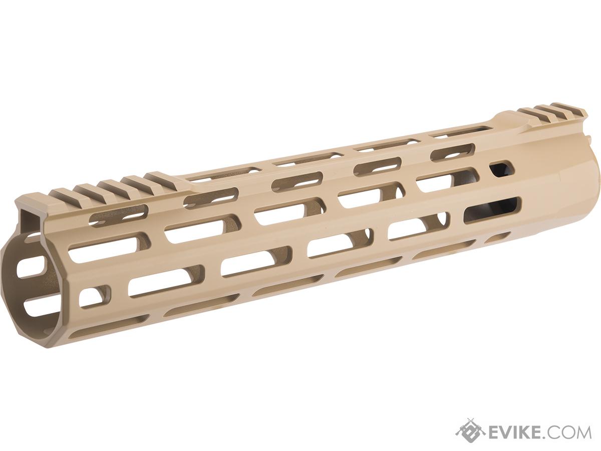 CYMA Lite Free Float M-LOK Rail System for M4/M16 Series Airsoft AEG Rifles (Size: 10.5 / Dark Earth)