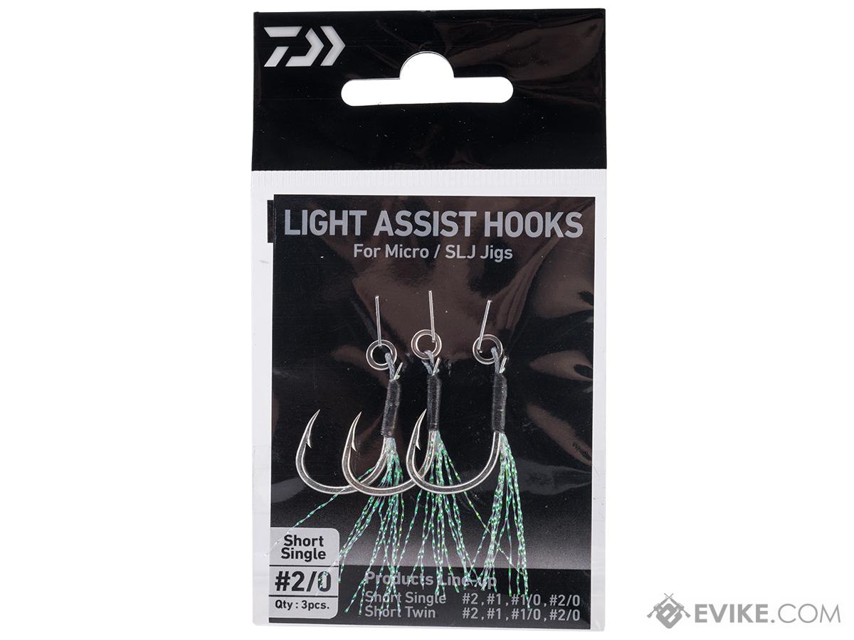 Daiwa Short Single Light Assist Hooks for SLJ Jigs (Model: #1)