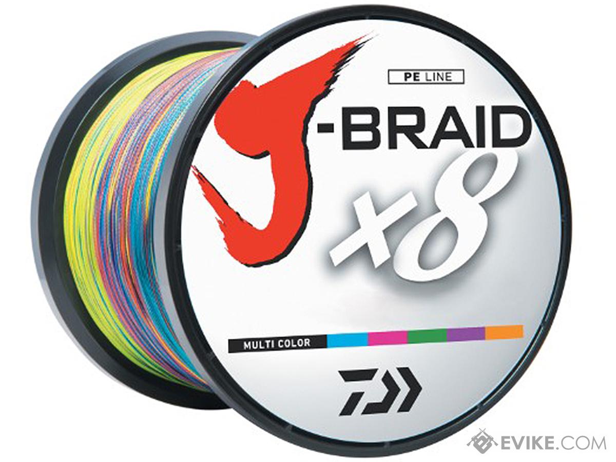 Daiwa J-Braid 8-Strand Woven Round Braid Line (Color: Multicolor / 30  Pounds / 3300YDS - 3000M)