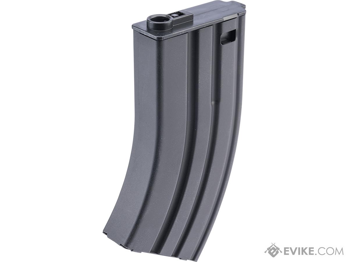 Double Eagle 130rd Curved Metal Mid-Cap Magazine for M4 Series Airsoft AEG Rifles