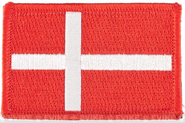 Evike.com Tactical Embroidered Denmark Flag Patch, Tactical Gear ...