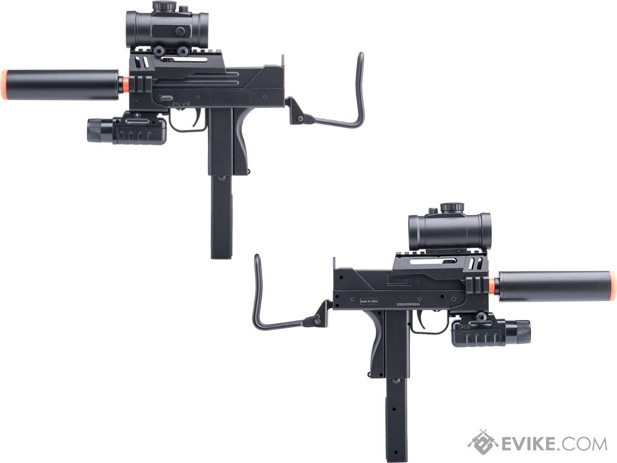 Double Eagle Mac 11 Spring Powered Airsoft Submachine Gun SMG complete ...