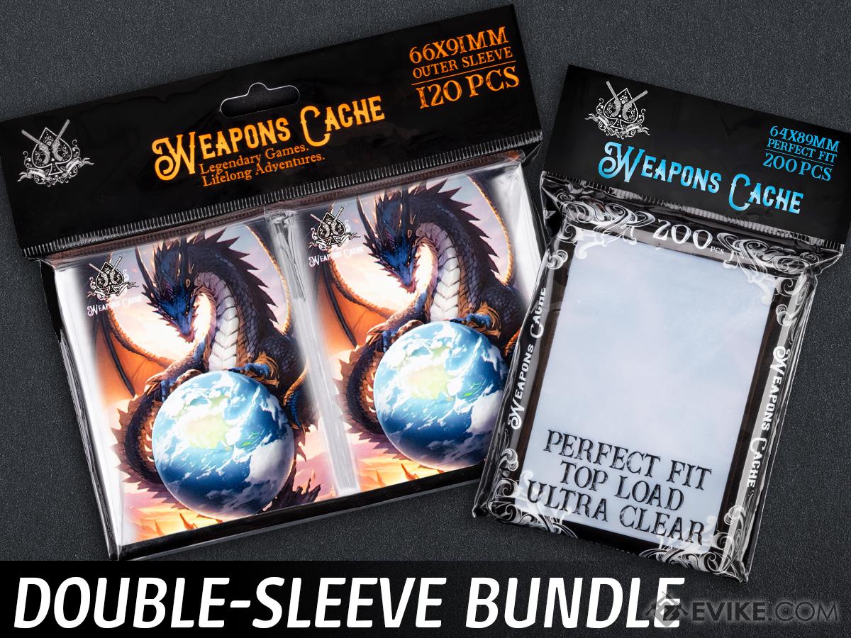 Weapons Cache Double-Sleeve Bundle with WC Art Series Outer and Perfect Fit Inner Card Sleeves (Style: Guardian Dragon)