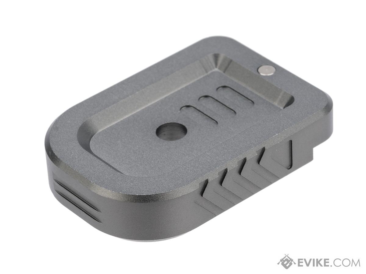 Dynamic Precision Aluminum Instinct Magazine Base Plate for Tokyo Marui Hi-Capa GBB Pistols (Model: Type B / Grey)