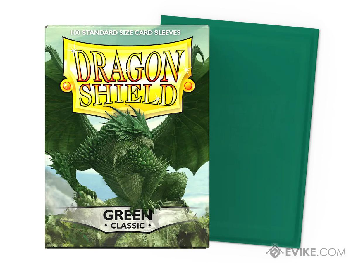 Dragon Shield Standard Sized Protective Card Sleeves (Color: Classic Green / 100ct Box)