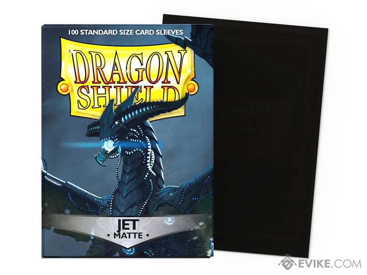 Dragon Shield Standard Sized Protective Card Sleeves (Color: Matte Jet / 100ct Box)