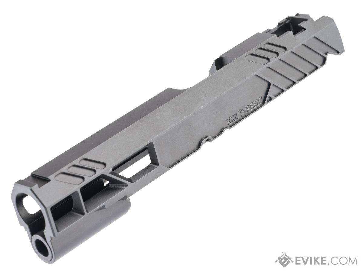 Pre-Order ETA May 2025 Dr. Black Type 507 Custom Aluminum Slide for Tokyo Marui Hi-CAPA Gas Blowback Airsoft Pistols (Color: Black)