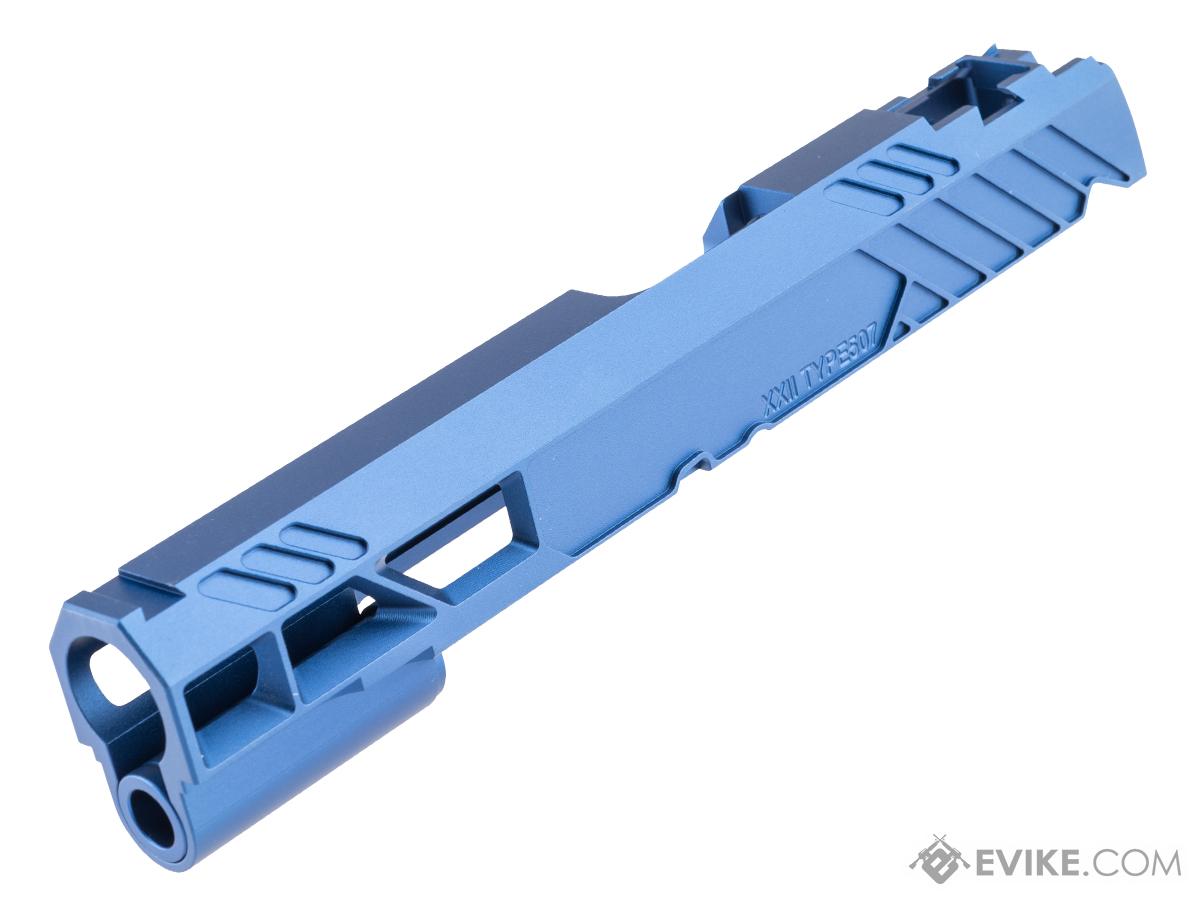 Pre-Order ETA May 2025 Dr. Black Type 507 Custom Aluminum Slide for Tokyo Marui Hi-CAPA Gas Blowback Airsoft Pistols (Color: Blue)