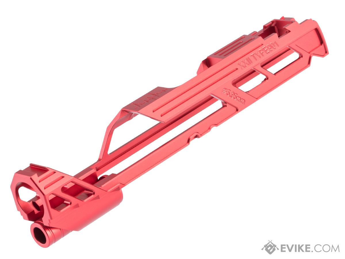 Dr. Black Type 901 Custom Aluminum Slide for Tokyo Marui Hi-CAPA Gas Blowback Airsoft Pistols (Color: Red)