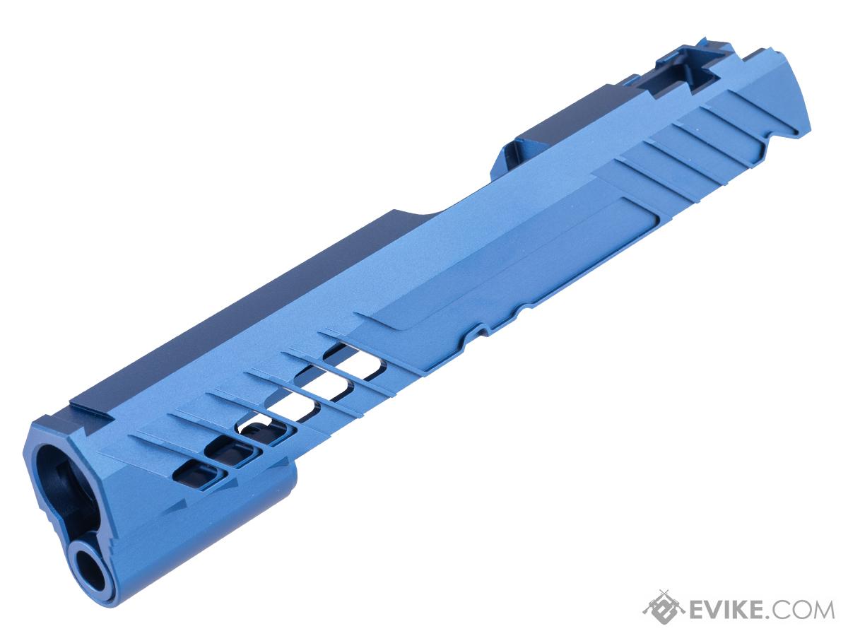 Dr. Black Type 300R Custom Aluminum Slide for Tokyo Marui Hi-CAPA Gas Blowback Airsoft Pistols (Color: Blue)