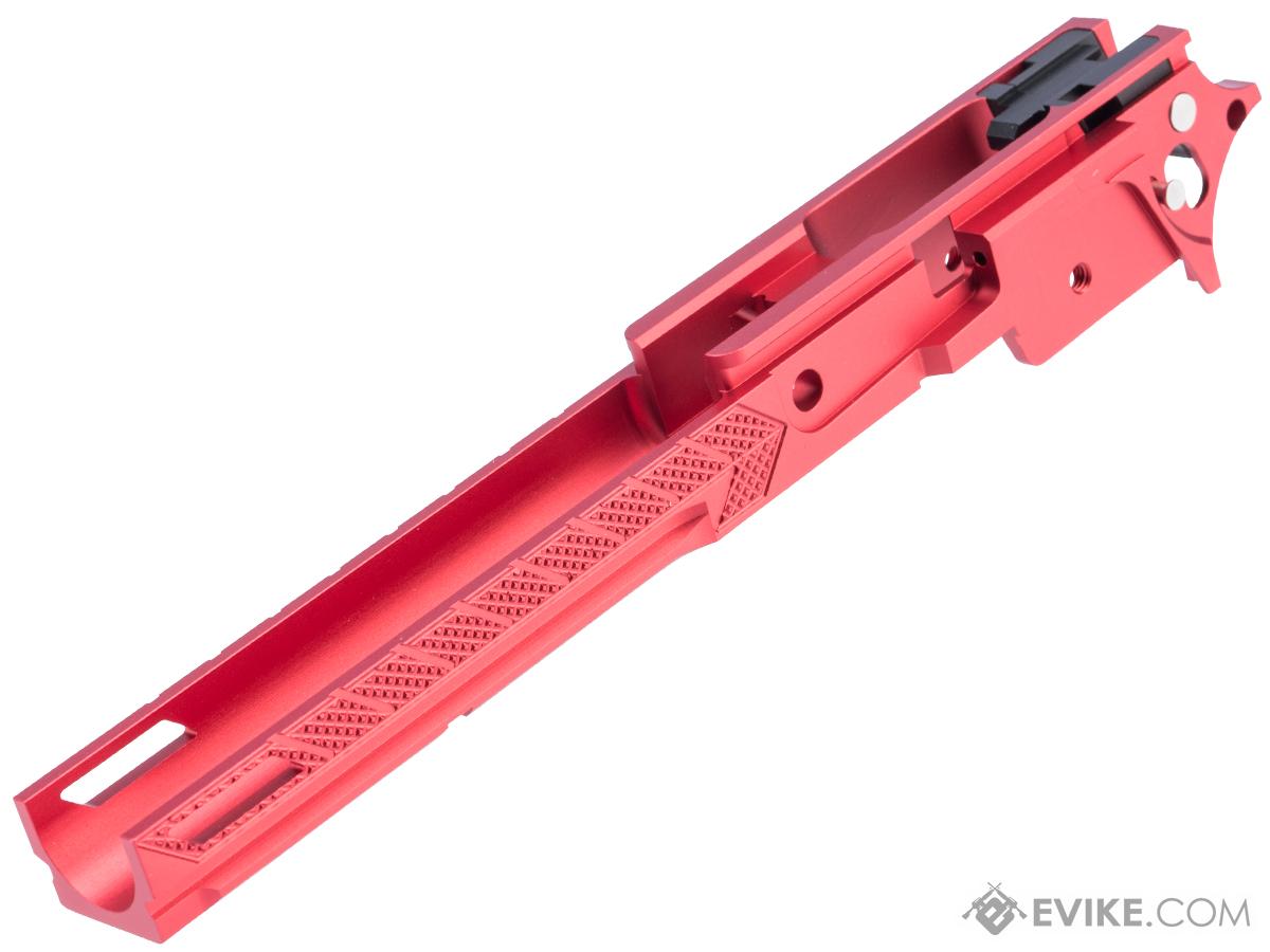 Dr. Black Frame-05 Custom Aluminum Frame for Tokyo Marui Hi-CAPA Gas Blowback Airsoft Pistols (Color: Red)