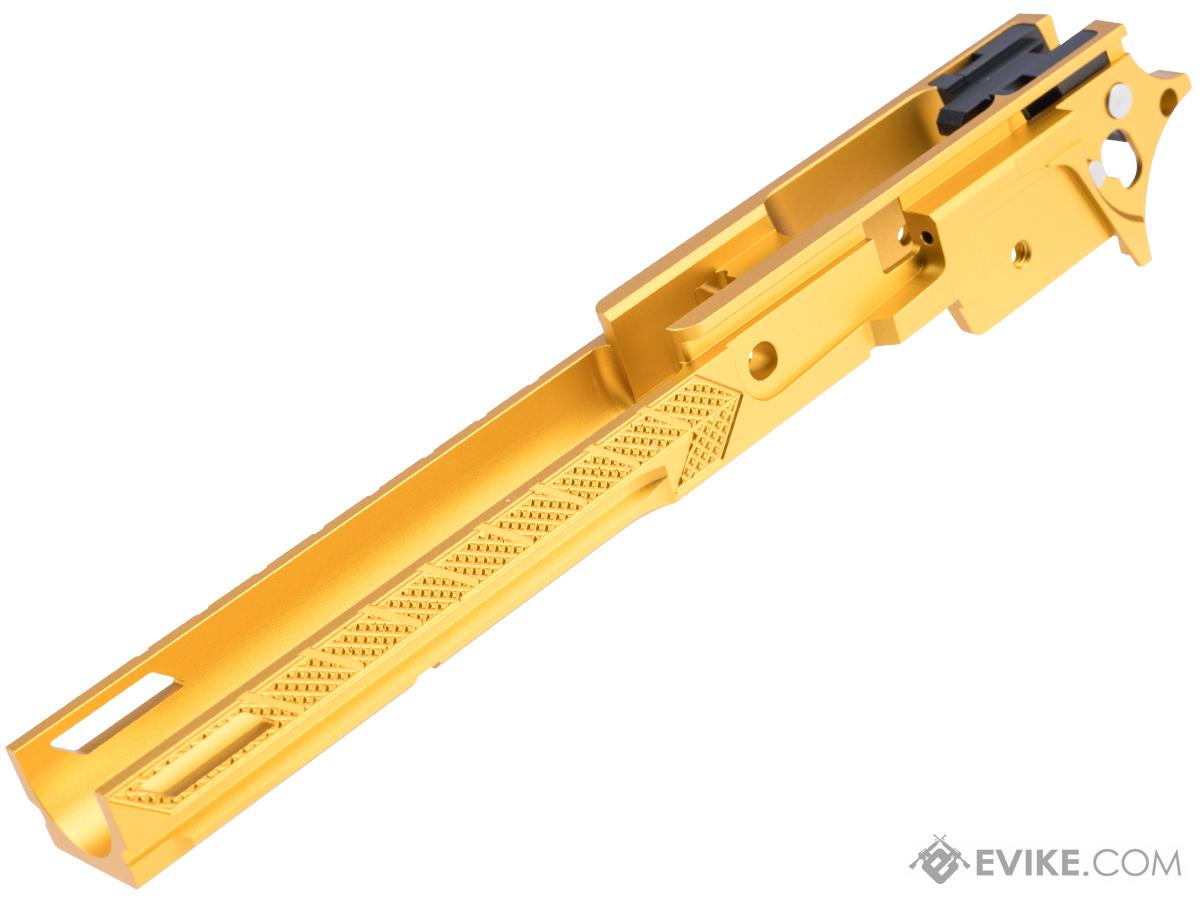 Dr. Black Frame-05 Custom Aluminum Frame for Tokyo Marui Hi-CAPA Gas Blowback Airsoft Pistols (Color: Gold)