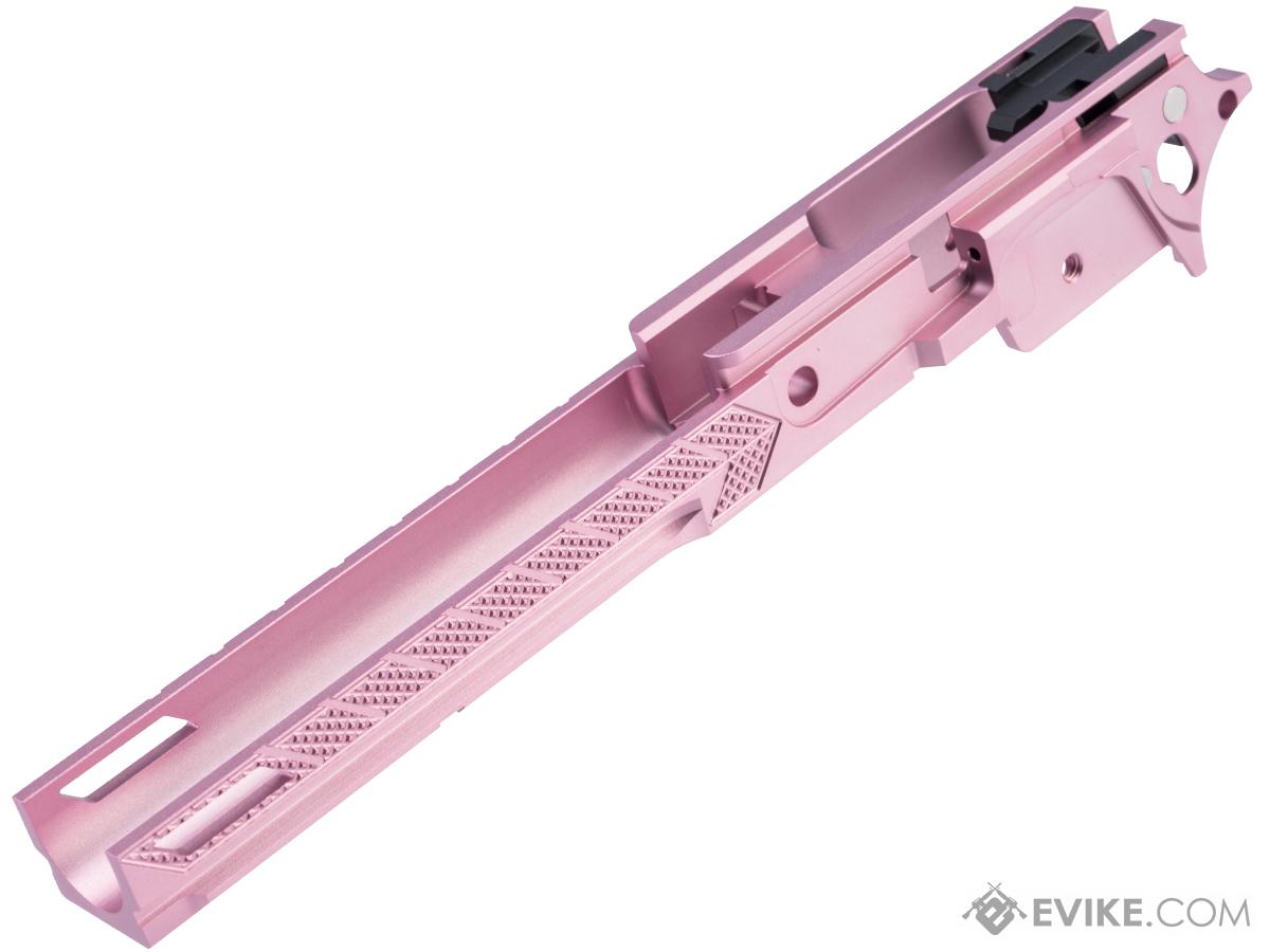 Dr. Black Frame-05 Custom Aluminum Frame for Tokyo Marui Hi-CAPA Gas Blowback Airsoft Pistols (Color: Pink)