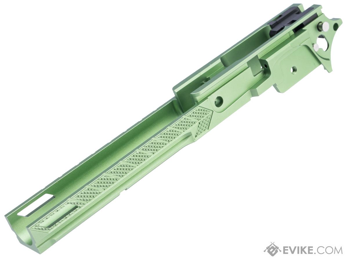 Dr. Black Frame-05 Custom Aluminum Frame for Tokyo Marui Hi-CAPA Gas Blowback Airsoft Pistols (Color: Green)