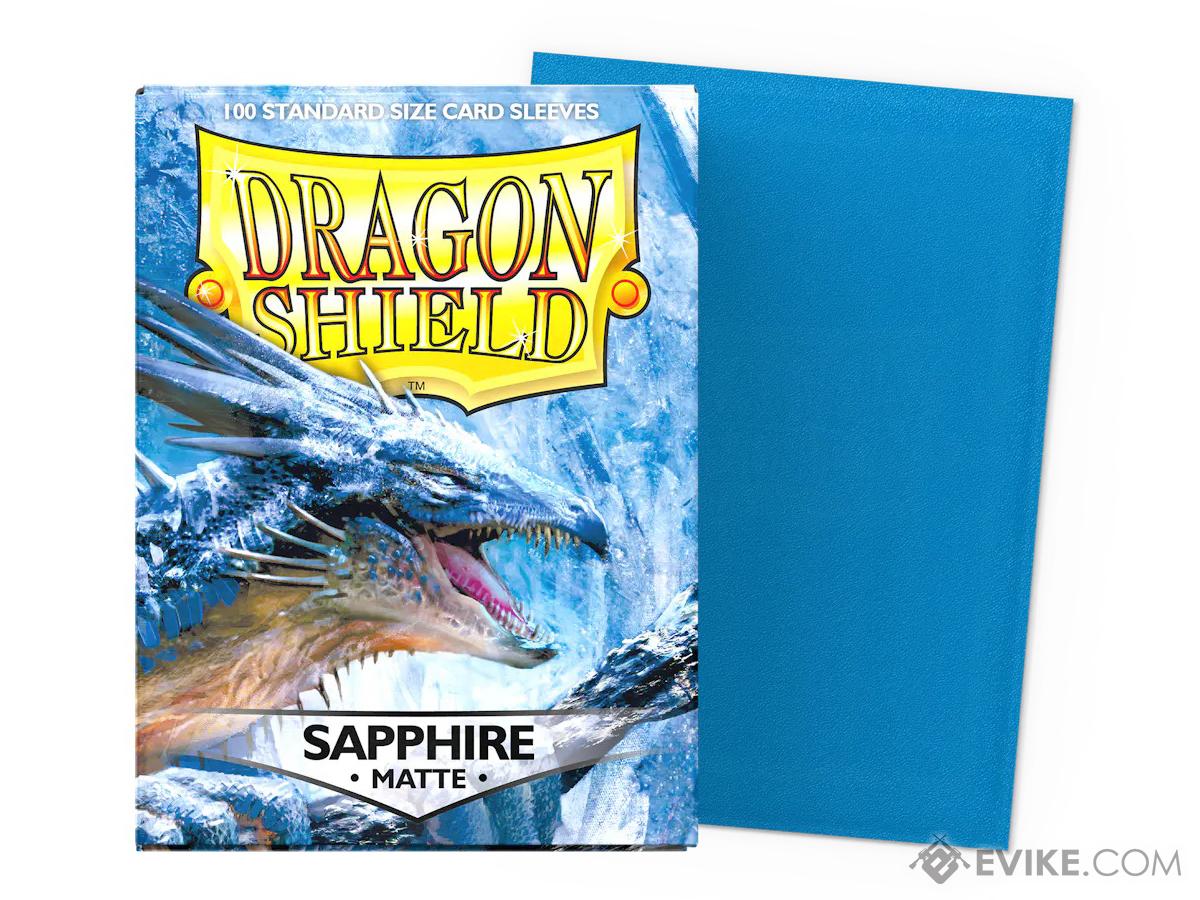 Dragon Shield Standard Sized Protective Card Sleeves (Color: Matte Sapphire / 100ct Box)