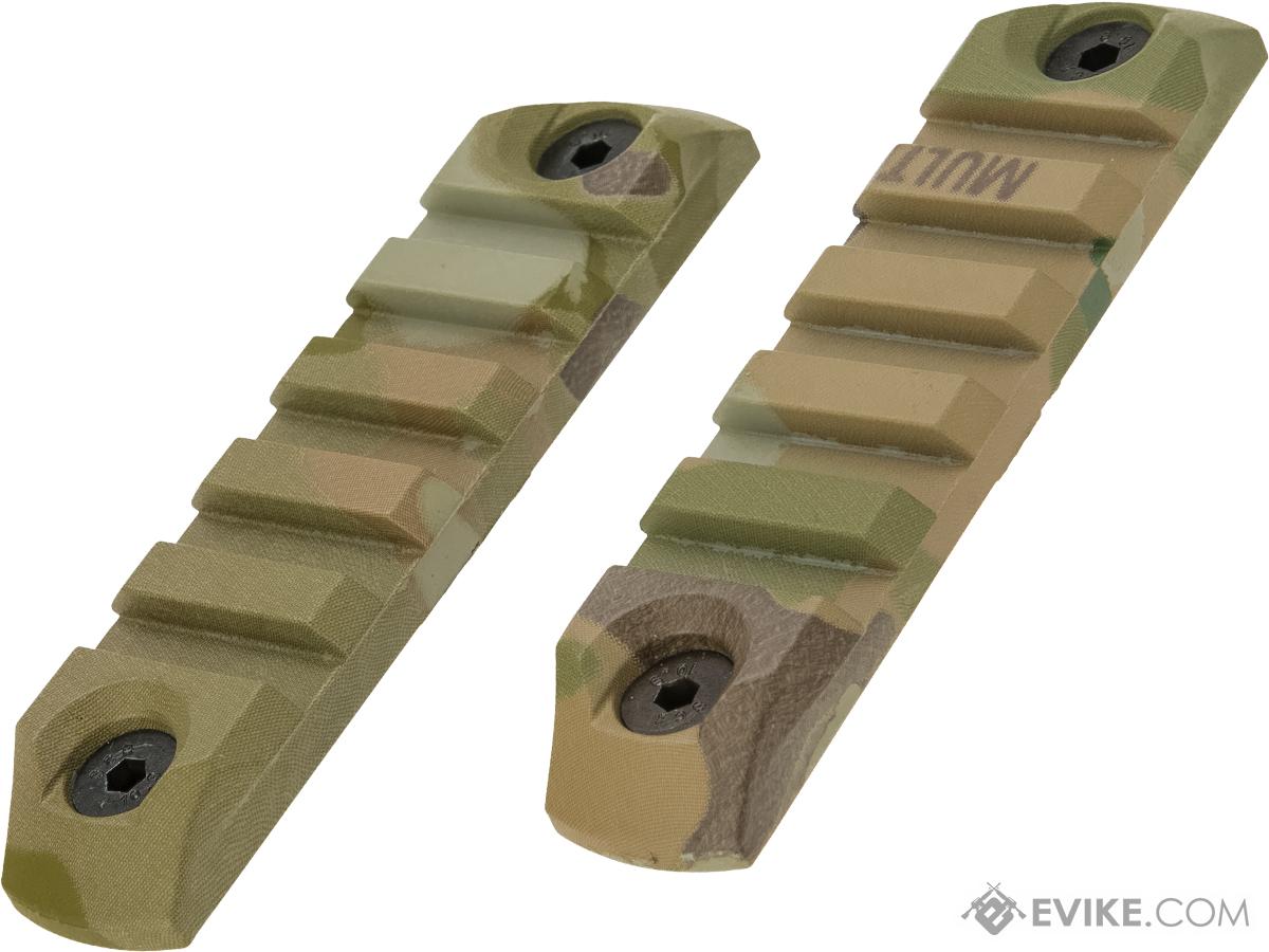 DyTac Polymer Keymod Rail Segments Set (Color: Multicam / 2X 5 Slot)