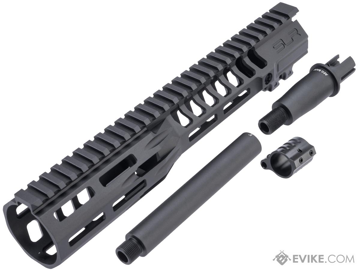 Dytac SLR Licensed SD M-LOK Handguard Kit for M4 AEG Airsoft Rifles w/ Outer Barrel & Dummy Gas Block (Size: 7.25 / 11.25 / Black)