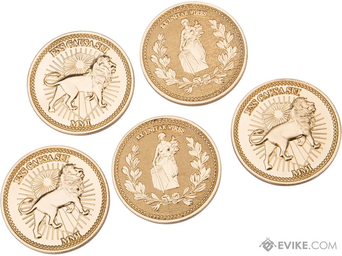 Baby Yaga JW Collectible Coin Token w/ Coin Bag (Model: Gold Coin 5-Pack)