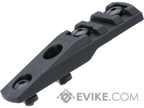 TMC Nylon Fiber Picatinny M-LOK Cantilever Rail Section (Length: 3 Slot / Black)