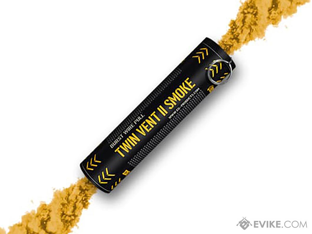 Enola Gaye Twin Vent II Wire Pull® Smoke Grenade (Color: Yellow)