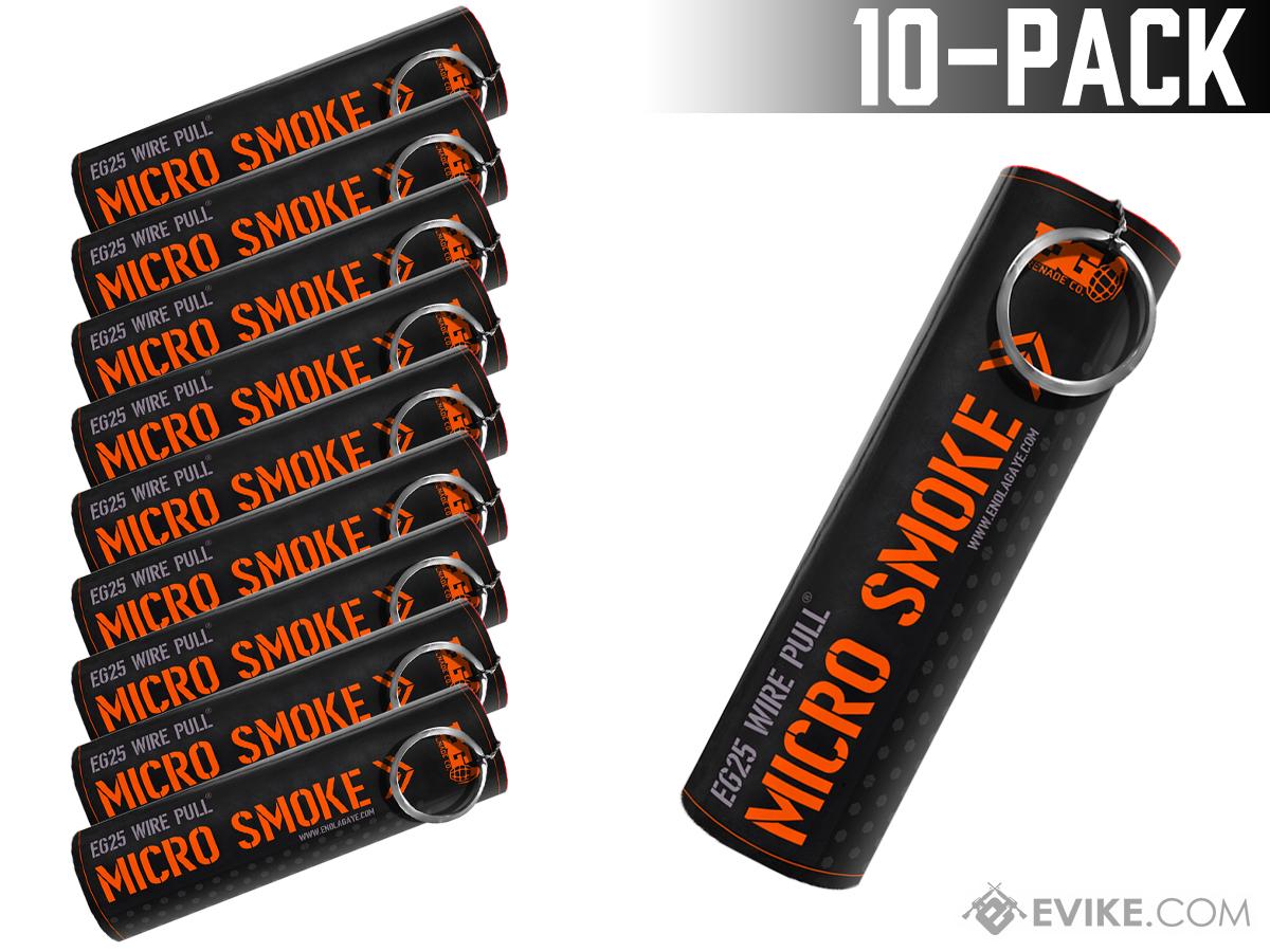 Enola Gaye EG25 Micro Smoke Grenade - Set of 10 (Color: Orange)