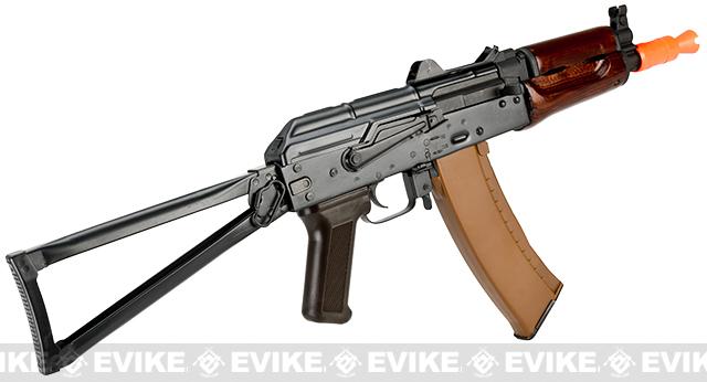 z E&L Airsoft AK-74U A104 Gen. 2 Full Metal AEG Rifle w/ Real Wood  Handguard & Steel Folding Stock, Airsoft Guns, Airsoft Electric Rifles -  Evike.com Airsoft Superstore