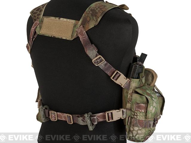 Emerson Split Front Chest Rig w/ Pouches - Woodland Serpent, Tactical ...