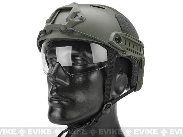Emerson / Lancer Bump Helmet w/ Flip-down Retractable Visor (Type: PJ ...