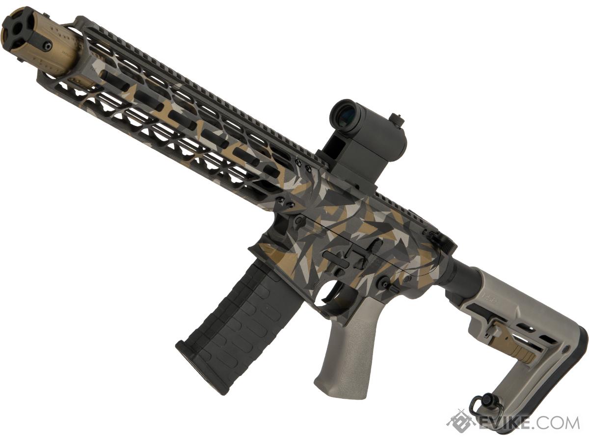 Emg Custom Cerakote Falkor Ar 15 Blitz Sbr Training Weapon M4 Airsoft Aeg Rifle Color Burnt