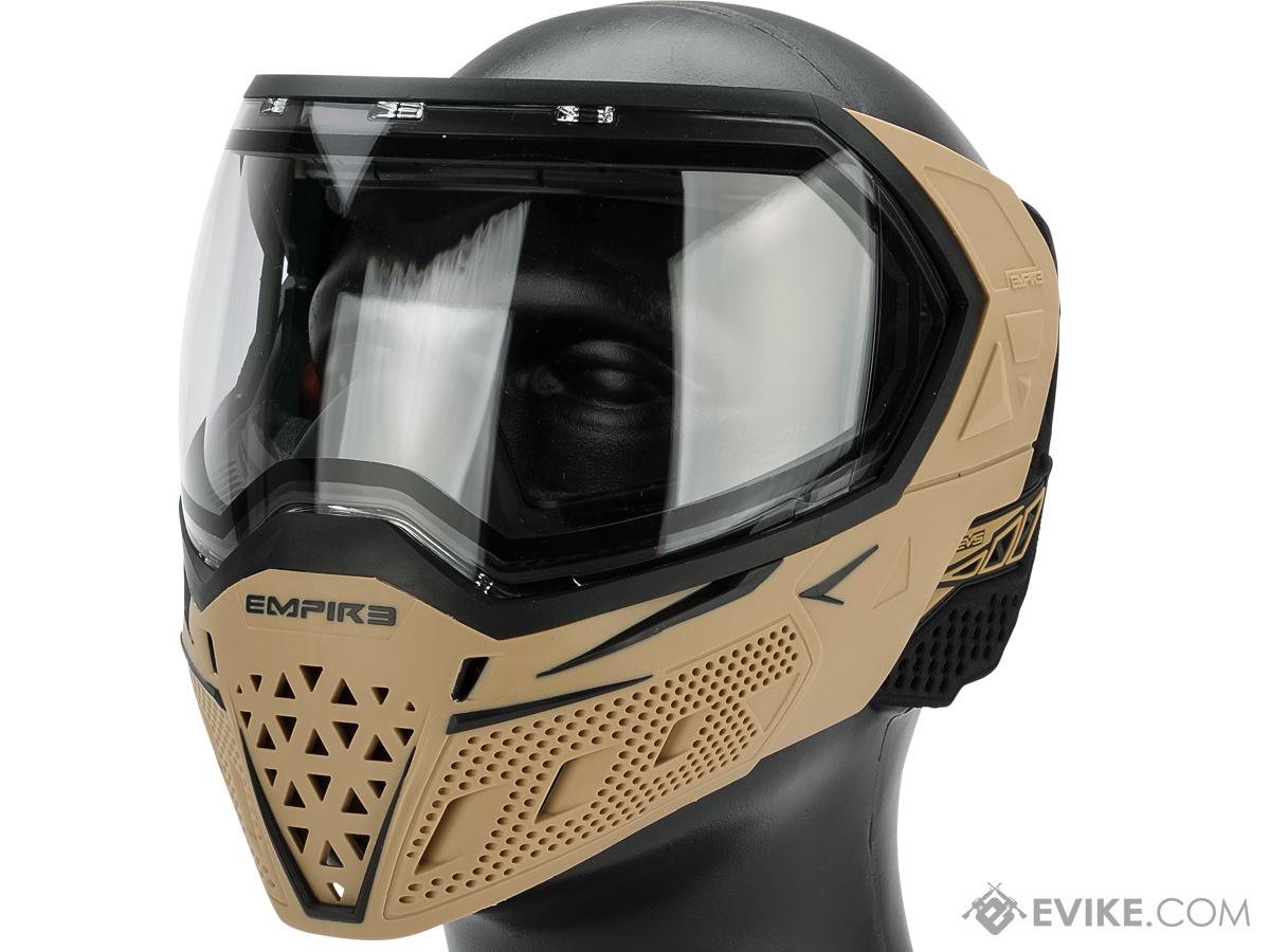 Download Empire Paintball Evs Full Face Mask Color Black Tan Clear Thermal Lens Tactical Gear Apparel Masks Full Face Masks Evike Com Airsoft Superstore PSD Mockup Templates