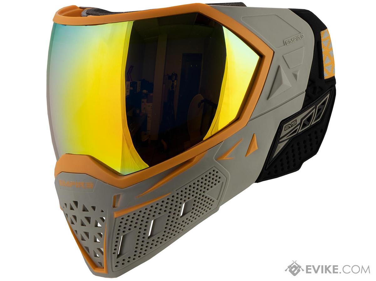 Download Empire Paintball Evs Full Face Mask Color Grey Orange Fire Mirror Thermal Lens Tactical Gear Apparel Masks Full Face Masks Evike Com Airsoft Superstore PSD Mockup Templates