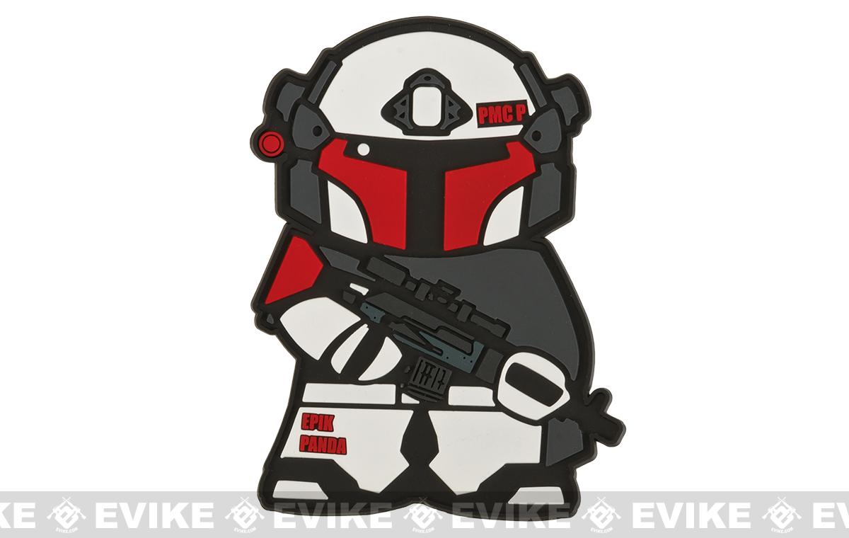 Epik Panda Shock Trooper Panda PVC Rubber Hook and Loop Morale Patch