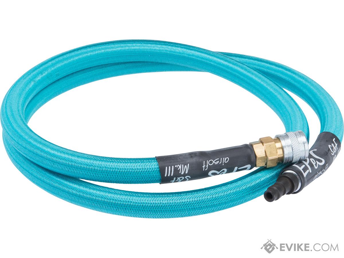 EPeS Airsoft Soft & Flexible Mk.III Braided HPA Hose (Color: Ocean Blue / 100cm)