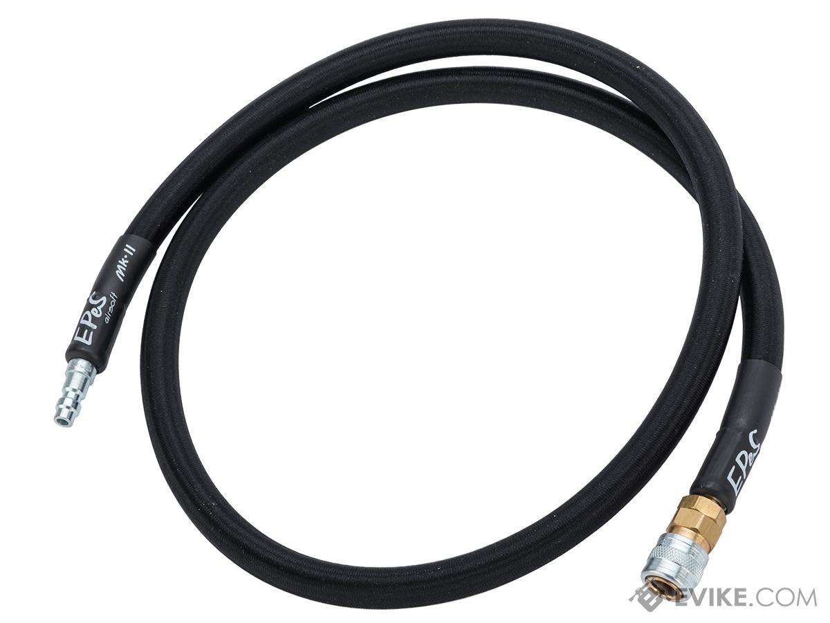 EPeS Airsoft 100cm Soft Braided Flexible Mk.II HPA Hose (Color: Black / 100cm)