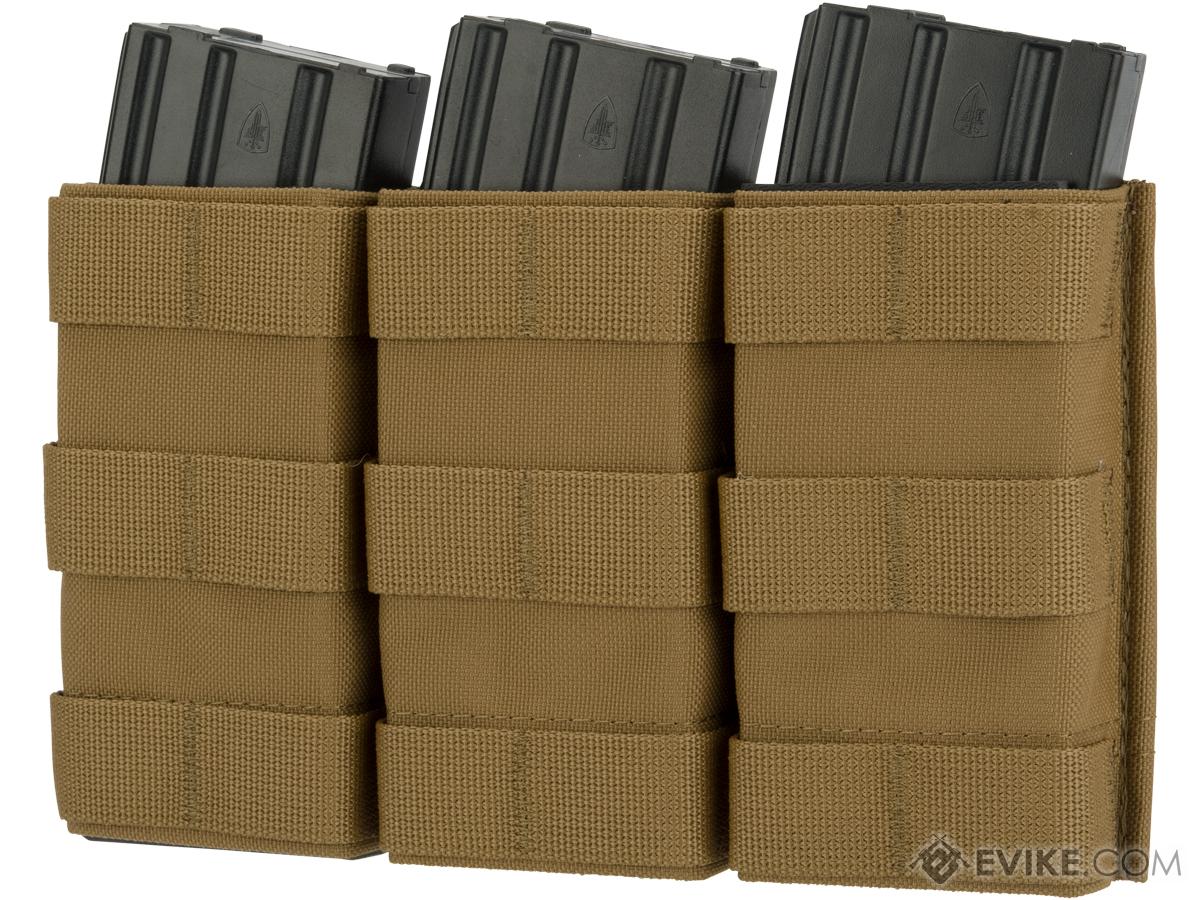 Esstac Triple Tall 5.56mm KYWI Magazine Pouch (Color: Coyote)