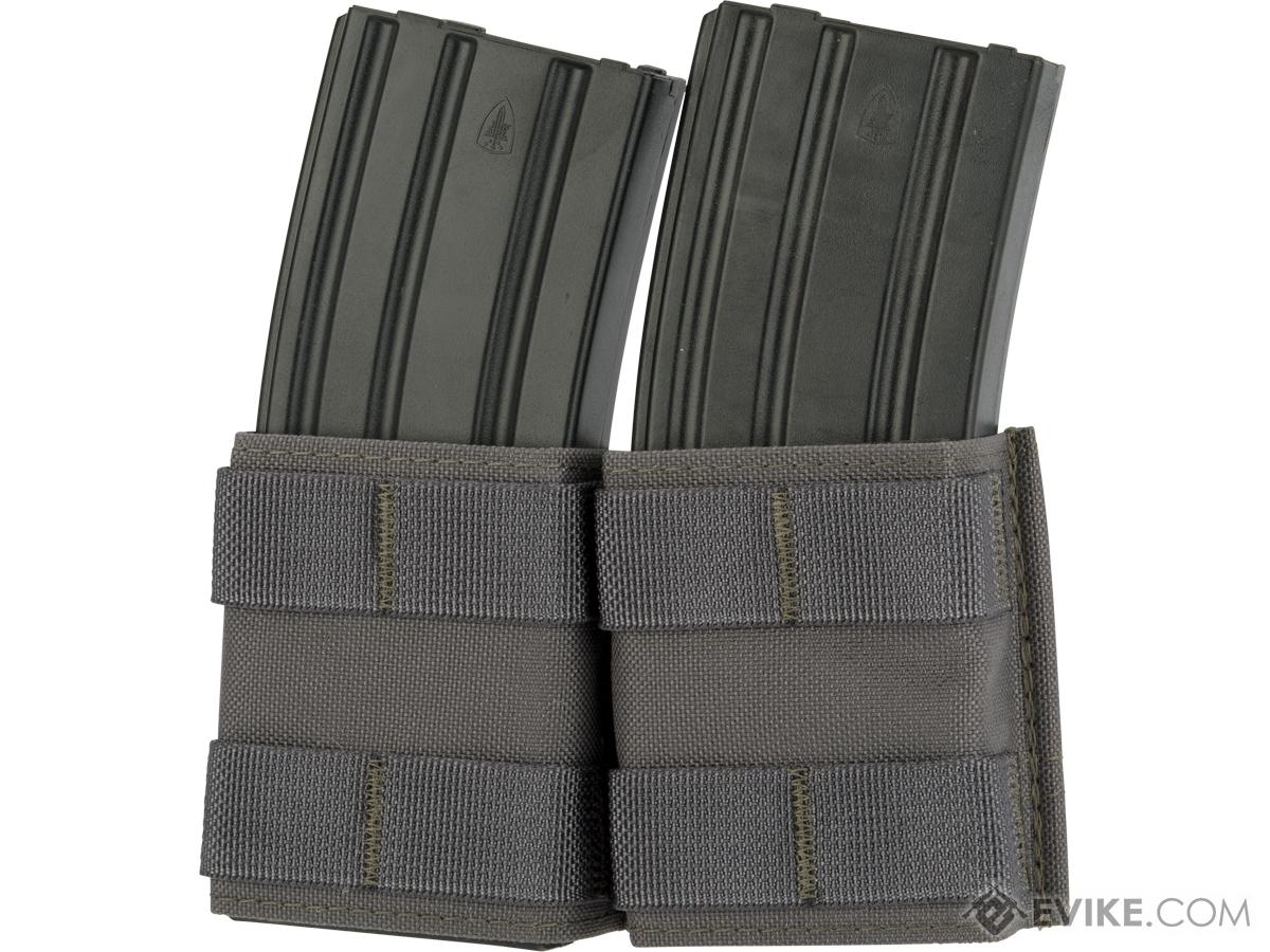 Esstac Double 5.56mm Shorty KYWI Magazine Pouch (Color: Wolf Grey)