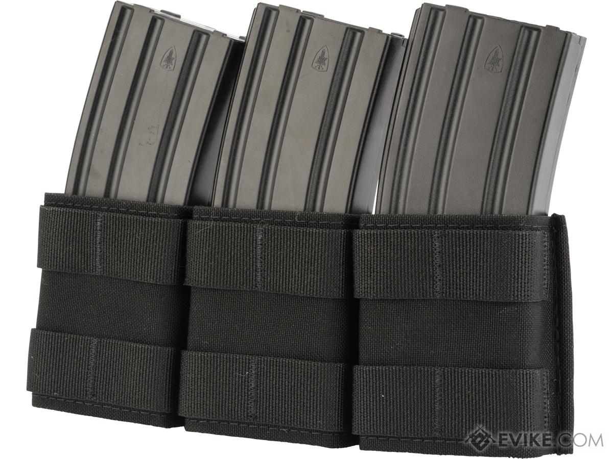 Esstac Triple Shorty 5.56mm KYWI Magazine Pouch (Color: Black)